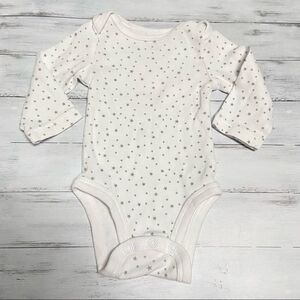 🍭6/$30 Amy Coe Star Pima Cotton Long Sleeve Onesie - 3 m